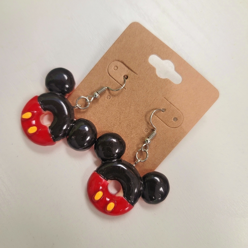Disney Mickey Mouse Earrings Minnie Mouse Red Ears